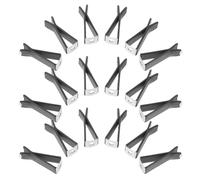 NOLITOY Clip de Ventilation pour Voiture en Alliage Lot de 100 Pièces Pince Plate Compacte pour Diffuseur de Parfum Compatible Grilles d’Aération Frontales Bureau et Véhicule Usage