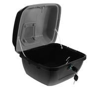 NOLITOY Coffre de Rangement Moto 30l Noir Mat, Top Case Sécurisé avec Couvercle, Coffre Arrière pour Scooter et Accessoires Moto, Rangement Outils Pratique pour Déplacements Quotidiens