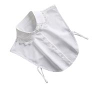 NOLITOY Col Blanc Dentelle Amovible pour Femmes Faux Col Demi-chemisier Élégant Confortable et Respirant Accessoire Facile à Assortir pour Robes et Pulls Cadeau pour Mère et Fille