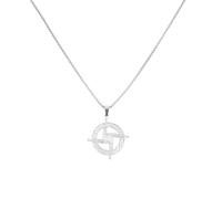 NOLITOY Collier Croix Sainte Brigitte en Argenté Pendentif Amulette Catholique pour Homme et Femme Bijou Religieux Léger et Confortable Chaîne Ras-de-Cou Symbolique pour Célébration