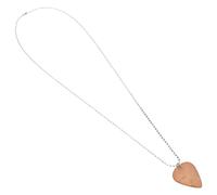 NOLITOY Collier Médiator Pendentif de Médiator Cœur en Résine Kaki, Léger et Confortable à Porter, pour Musiciens et Couples, pour Différentes Occasions