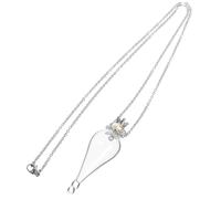 NOLITOY Collier Mini Bouteille Transparent avec Chaîne Acier Inoxydable Flacon DIY pour Souhaits et Décoration Petit Pendentif Potion Portable et Facile à Nettoyer