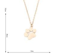 NOLITOY Collier Pendentif Patte de Chien Doré de Cou pour Femme Design Créatif et pour Anniversaire et Fête