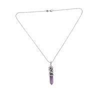 NOLITOY Collier Pendentif Pierre Naturelle En Forme De Améthyste Avec Totem Dragon Décoration Créative Pour Femme Et Homme Et Polyvalent Pour Occasions Spéciales