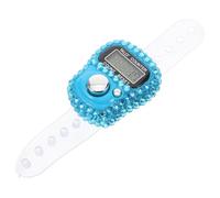 NOLITOY Compteur à Doigts Électronique Mini Anneau Portable Bleu Compteur Numérique Précis pour Sport Course à Pied et Entraînements Dispositif Compact et Léger pour Comptage Manuel