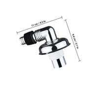 NOLITOY Connecteur Dévacuation Incliné avec Clapet pour Machine à Laver Raccord Flexible pour Évacuation Électroplaqué Antirouille avec Ventouse Stable Compatible Machines Automatiques