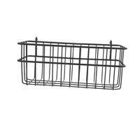 NOLITOY Corbeilles De Rangement Fil Métallique pour Panneau Perforé Organiseur Mural sans Perçage Panier De Rangement Noir pour Garage Atelier Et Cuisine Optimisation Espace Et Protection