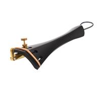NOLITOY Cordier de Violon 4/4 en Ébène avec Tendeurs de Cordier Fins Intégrés Accessoire de Remplacement en Bois pour Violon Accordage Précis Prolongation Durée des Cordes Compatible