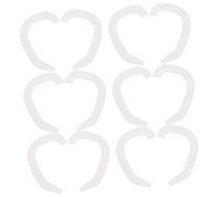 NOLITOY Correcteur d'Oreille Support de Pavillon Auriculaire Coussinets en Silicone pour Bébé 6 Paires Dispositif de Correction des Oreilles Décollées Utilisation Garçon et Filles et Adultes Blanc