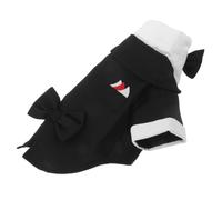 NOLITOY Costume Formel pour Petits Chiens et Chats Nœud Papillon Noir en Polyester, Facile à Porter, pour Événements Mémorables et Fêtes d'anniversaire