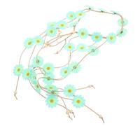 NOLITOY Couronne de Fleurs pour Femmes Bandeau Hippie Ajustable Coiffe Fleurie Bohème Accessoire Printemps Serre-tête Fleuri