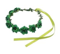NOLITOY Couronne De Fleurs Verte Pour Femmes Accessoire De Cheveux Saint Patrick Bandeau Floral Pour Fêtes Et Célébrations Irlandaises