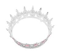 NOLITOY Couronne de Mariage Baroque Cristal avec Strass Goutte Eau Accessoire Cheveux Mariage Léger pour Mariées et Soirées Costumées
