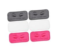 NOLITOY Coussinets Frontaux 6pcs pour Extensions de Cils Protection du Front en Tissu Coloré Faciles à Nettoyer, pour Processus de Greffe de Cils
