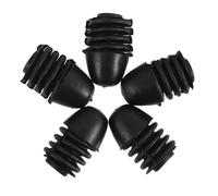 NOLITOY Coussins en Caoutchouc pour Amortir Chocs pour Capot de Voiture Lot de 5 Renforcée et Installation Facile, Accessoire Automobile Noir et Réduire Le Bruit