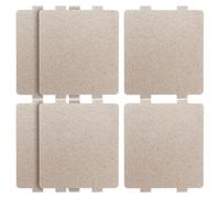 NOLITOY Couvercle de Guide Ondes pour Micro-ondes en Mica Argenté, 6pcs, Résine Solide, Protection la Surchauffe, Accessoire de Réparation pour Four à Micro-ondes