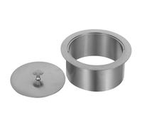 NOLITOY Couvercle de Poubelle Encastré en Acier Inoxydable 150 MM Rond pour Plan de Travail Cuisine Système Équilibré Anti-Odeurs Remplacement Hygiénique Adapté la Cuisine et Salle