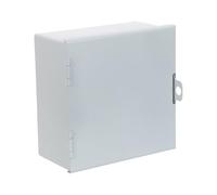 NOLITOY Couvercle de Prise Extérieure Verrouillable en Métal Plaque Robuste Encastrée Protection Étanche Anti-Vol pour Borne de Recharge Véhicule Électrique Installation Murale