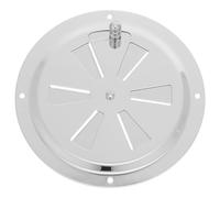 NOLITOY Couvercle de Ventilation Marin en Acier Inoxydable 316, Diamètre 5 Pouces, avec 4 Vis, Grille D'aération Circulaire pour Extracteur, Plaque de Ventilation Ronde pour Bateau
