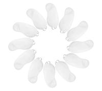 NOLITOY Couvre-yeux Jetables En Polyester Soie Synthétique Blanche, Lot De 12 Pièces, Cache-yeux Opaques Respirants, Protection Oculaire Légère Pour Sommeil, Sieste Au Bureau Et Voyage