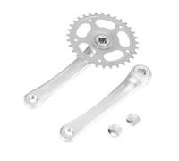 NOLITOY Crankset Alliage Aluminium Dents pour Route Simple Vitesse Manivelle Résistante et Facile à Installer Compatible et Pliant