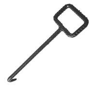 NOLITOY Crochet de Levage Acier pour Couvercle de Regard Poignée Creuse Antidérapante Outil Robuste pour Ouverture Facile et Sécurisée des Plaques Égout et Regards Extérieurs Usage