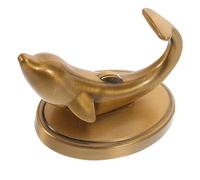 NOLITOY Crochet Mural Dauphin Vintage sans Perçage, Patère en Métal Décorative pour Salle de Bain, Porte-serviettes et Peignoir, Fixation Adhésive Résistante à L'eau pour Rangement