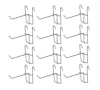 NOLITOY Crochets Muraux Argenté Accroche Murale Robuste 3,3 Mm Lot de 25 Pièces pour Panneaux Perforés pour Espaces D'exposition et Organisation