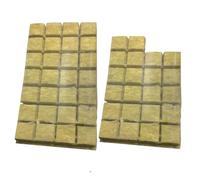 NOLITOY Cubes de Culture Hydroponique 25x25x40 Mm pour Jardin Intérieur et Extérieur, Lot de 100 Pastilles de Substrat sans Terre, Bouchons pour Système Hydroponique de Croissance des Plantes