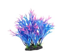 NOLITOY Décoration Aquarium Plante Artificielle Bleu-Vert Simulée Paysage Réaliste pour Réservoir Poissons Sûr et Naturel