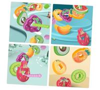 NOLITOY Déveil Fruits à Enfiler pour Motricité Fine Blocs Colorés pour Jeu Educatif de Coordination Main Œil et Reconnaissance des