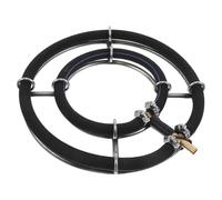 NOLITOY Diffuseur de Bulles Rond en Acier Inoxydable 25 CM Double Anneau pour Aquarium et Bassin Bulleur D’Oxygène Nano Accessoire Pompe à Air Hydroponique Silencieux