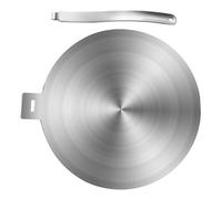 NOLITOY Diffuseur de Chaleur Fonction de Décongélation Rapide Alimentaire et Poignée Ergonomique en Acier Inoxydable Robuste Argenté pour Plaque à Induction et Cuisinière Vitrocéramique