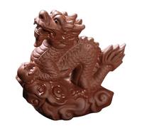 NOLITOY Dragon Statue Figurine for Chinese Year Decoration Handmade Clay Fortune Wealth Dragon Ornament Stable and Lightweight Craft Gift for Home and Garden