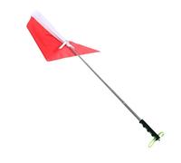 NOLITOY Drapeau de Guide Ajustable à Main pour Activités Plein Air et Sorties Scolaires Mât Triangulaire Télescopique 1,2 Mètre Couleur Aléatoire