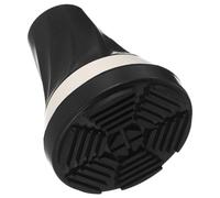 NOLITOY Embout de Canne Antidérapant en Caoutchouc 21 Mm Noir, Pied Large Rond pour Bâtons de Marche et Béquilles, Semelle Robuste pour Usage Extérieur et Randonnée, Accessoire