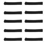 NOLITOY Embouts Antidérapants pour Lunettes 10 Pcs, Manchons Extensibles Haute Élasticité, Coussinets D'oreille en Tissu Tricoté Noir, Protection Maintien Confortable et Soleil,