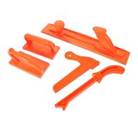 NOLITOY Ensemble 5 Pièces Bloc Poussoir pour Scie Circulaire à Table Poussoir de Sécurité en Bois Accessoire pour Dégauchisseuse Toupie et Scie à Ruban Outil de Protection pour