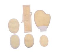 NOLITOY Ensemble D’accessoires de Douche Robustes avec Éponges pour Laver et Frotter le Corps