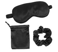 NOLITOY Ensemble De 3 Masques De Sommeil En Soie - Masque Occultant Pour Les Yeux Pour Les Voyages La Maison Lavion Le Train - Comprend Un Élastique À Cheveux Et