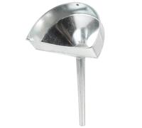 NOLITOY Entonnoir à Essence en Fer Galvanisé 20 CM Entonnoir de Remplissage D’Huile pour Voiture et Moto Filtre Inox Intégré Long Bec Incliné Anti-Éclaboussures Outil de Ravitaillement