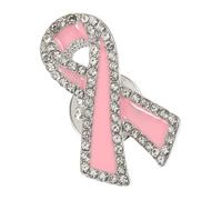 NOLITOY Épingle Ruban pour Sensibilisation Cancer du Sein Broche Métal Délicate Symbole de Soutien Épinglette pour Femmes et Événements Caritatifs