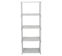 NOLITOY Étagère de Bureau Niveaux Grise Plastique Meuble de Rangement Modulable pour Fournitures Bibliothèque de Bureau Moderne pour Maison