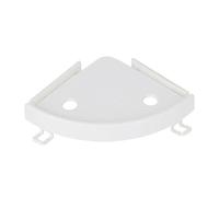 NOLITOY Étagère de Rangement D’Angle sans Perçage pour Salle de Bain Cuisine, Support Mural Triangulaire Blanc, Matériau Haute Ténacité, Solution Gain de Place pour Organisation Ménagère