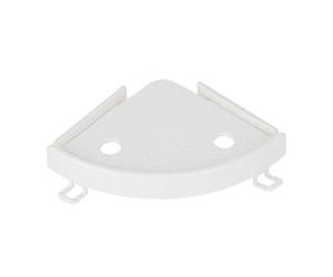NOLITOY Étagère de Rangement D’Angle sans Perçage pour Salle de Bain Cuisine, Support Mural Triangulaire Blanc, Matériau Haute Ténacité, Solution Gain de Place pour Organisation Ménagère