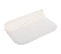NOLITOY Étagère Murale Support de Rangement Simple et Stylé en Hips et PP Pliable Blanche Rebords Anti-Chute pour Salles de Bain et Cuisines