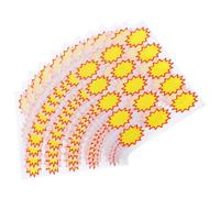 NOLITOY Étiquettes de Prix Manuscrites Jaunes 180 Pièces d'Étoile, Adhésives pour Supermarché et Commerce de Détail, Utilisation en Gestion Rapide des Tarifs