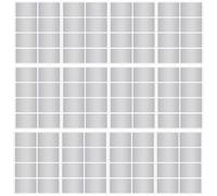NOLITOY Étiquettes Imperméables Argentées en Pet pour Identification Forte Adhérence, 96 Autocollants sur 12 Feuilles, pour Organisation du Réfrigérateur et Stockage de Lait Maternel