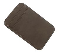 NOLITOY Étui à Cartes Mince Portable, Organiseur Carte D'identité en PU Résistant à l'usure, Multifonction pour Homme Usage Professionnel Et Voyage, Mini Taille Compacte Gris Foncé