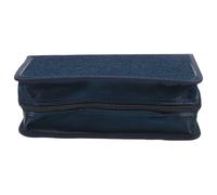 NOLITOY Étui de Rangement CD et des Disques à Fermeture Éclair Capacité 128 Disques en Coton et Opp, Organisateur CD Rectangle Élégant pour Voiture